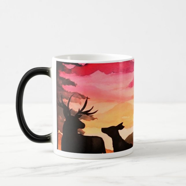 Casagrande Creations Hjort sunrise/ sol set mugg (Vänster)