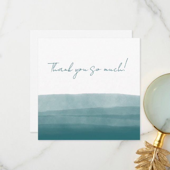 Casal Watercolor Abstract Tack Kort (Fram/Back In Situ)