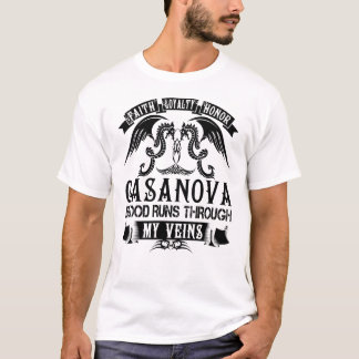 CASANOVA Blood Springa genom mina Veins T Shirt