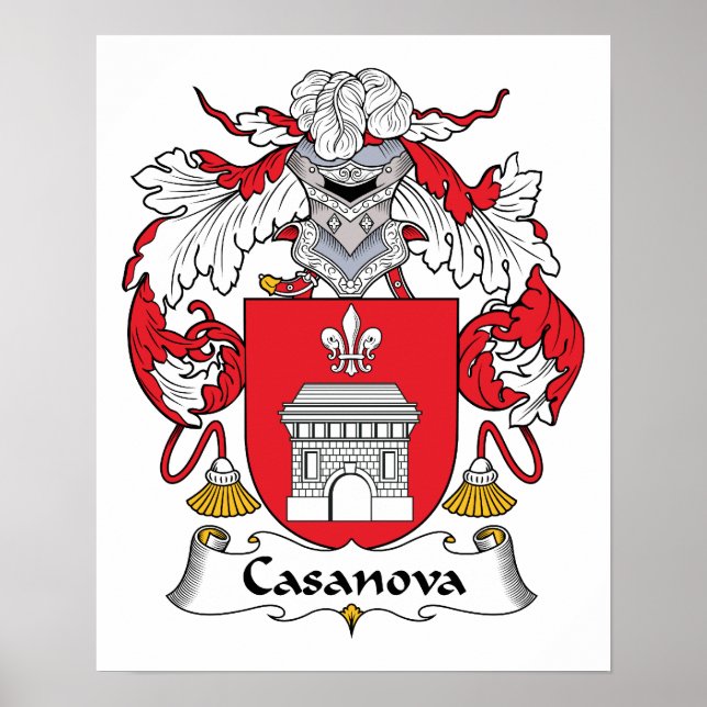 Casanova Family Crest Poster (Framsidan)