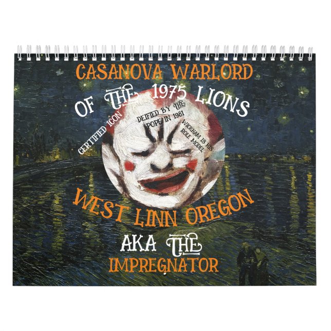 CASANOVA KRIGSHERREN FLER VÄSTLINN OREGON ELLER KALENDER (Omslag)