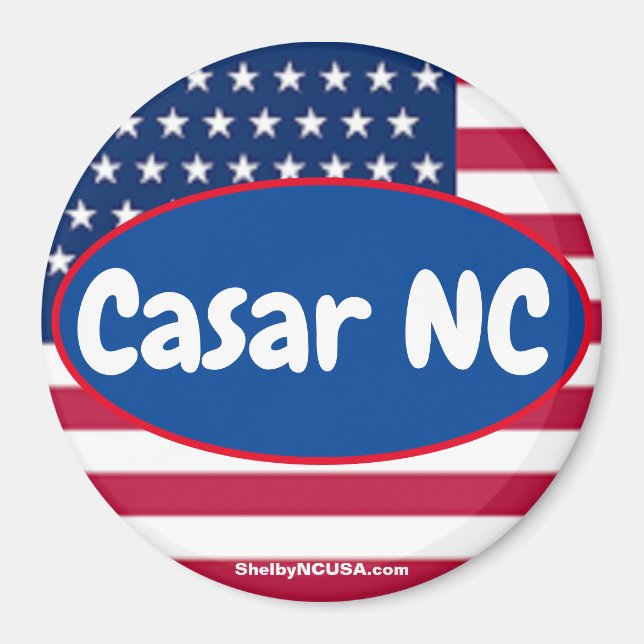 Casar NC Patriotic Magnet (Framsidan)