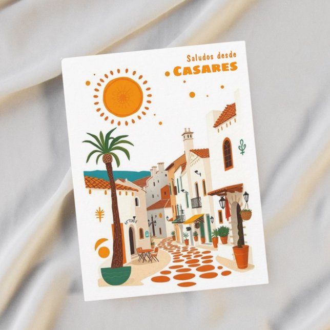 Casares spain helgdag Málaga Postcard Vykort (Skapare uppladdad)