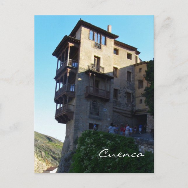 "Casas Colgadas" Kuenca vykort (Framsida)