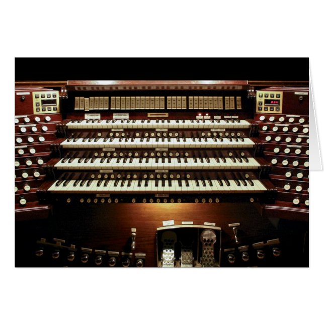 Casavant organ, Johannesört Baptist, Montreal Hälsningskort (Framsidan Horizontal)