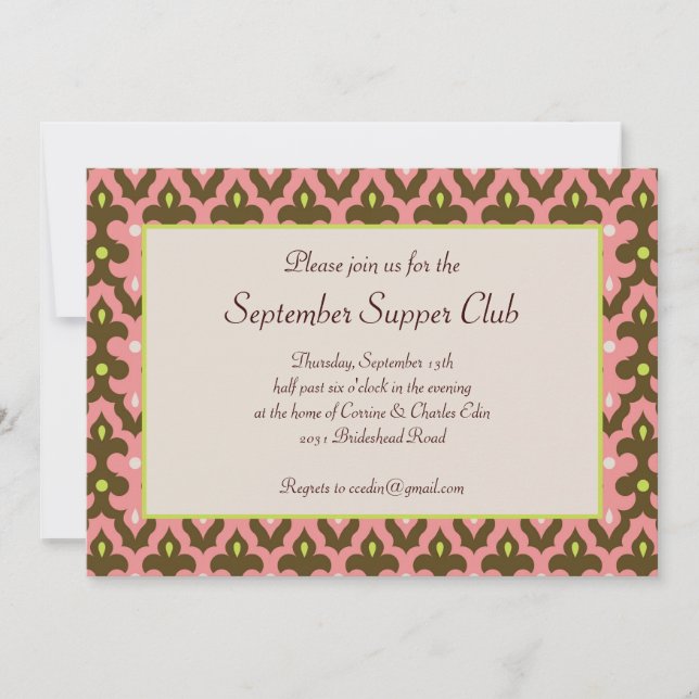 Casbah-inbjudan Inbjudningar (Framsida)