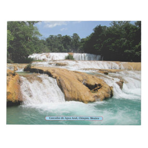 Cascadas de Agua Azul, Chiapas, Mexiko Anteckningsblock