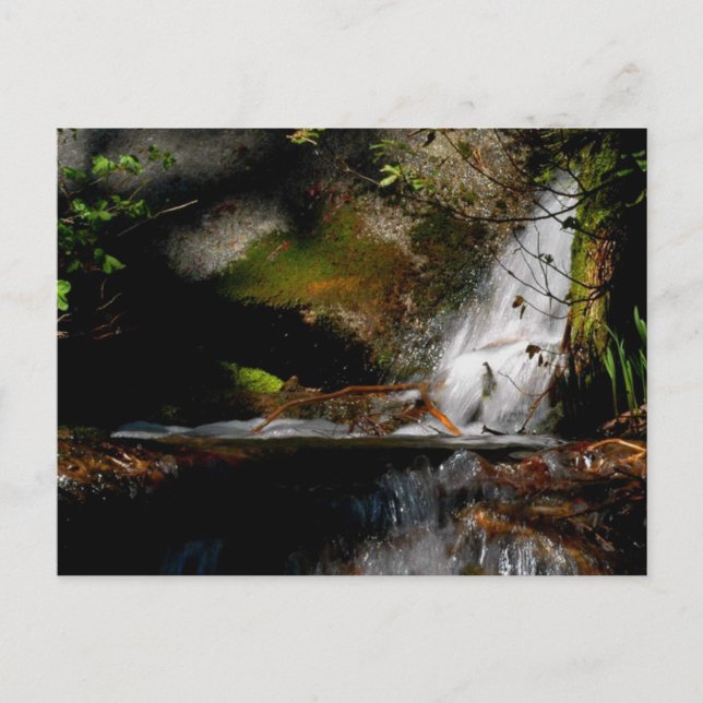 CASCADE. BASSÄNG. FALLS. Meditation-ett sätt att t Vykort (Framsida)