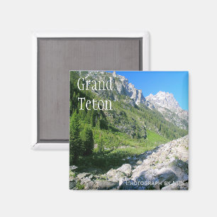 Cascade Canyon, nationalparken Grand Teton Magnet