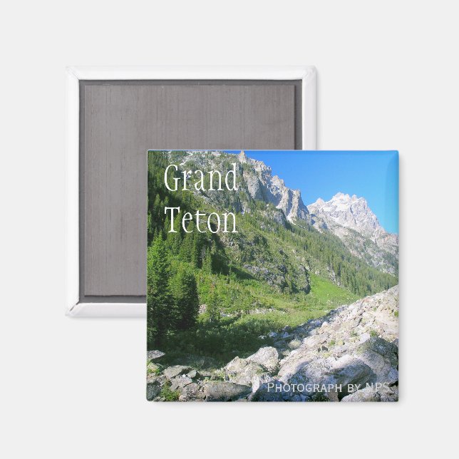 Cascade Canyon, nationalparken Grand Teton Magnet (Front/Back)