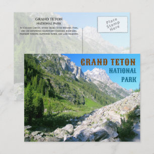 Cascade Canyon, Teton nationalpark, Wyoming Vykort