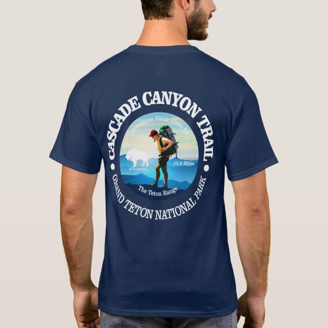 Cascade Canyon Trail (C) T Shirt (Baksida)