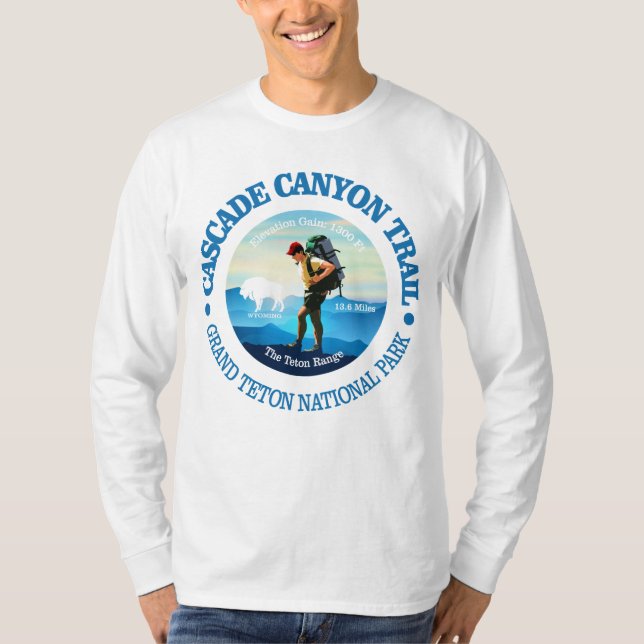 Cascade Canyon Trail (C) T Shirt (Framsida)