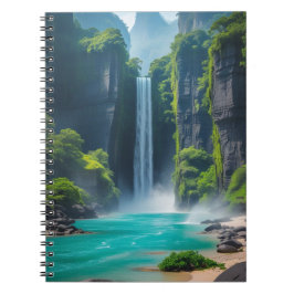 Cascade Dreams - Waterfall-Inspired Anteckningsbok