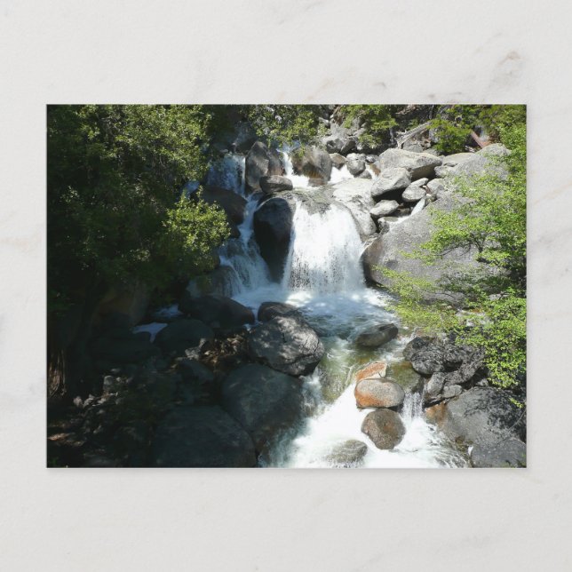 Cascade Falls i Yosemite National Park Vykort (Framsida)