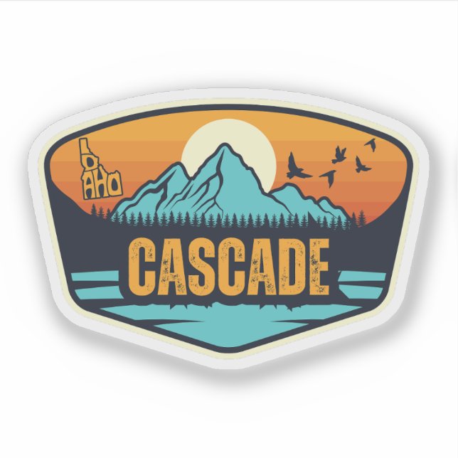 Cascade, Idaho Klistermärken (Framsida)
