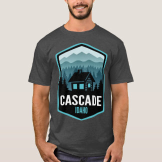 Cascade Idaho Mountain Town Cabin Oversized T Shirt