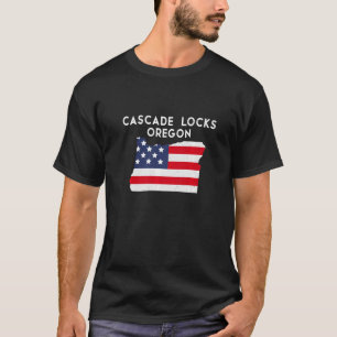 Cascade Locks Oregon USA: USA: USA:s Travel Oreg T Shirt