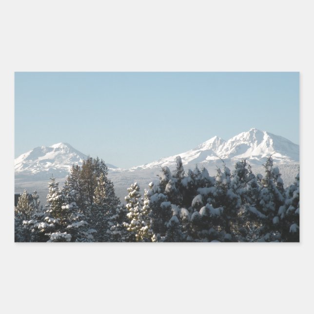 Cascade Mountain Rektangulärt Klistermärke (Framsida)