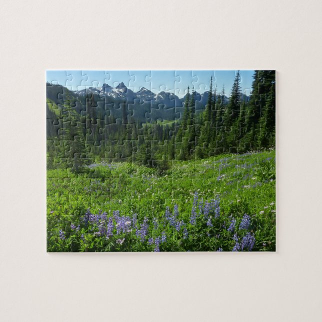 Cascade Range från Mount Rainier National Park Pussel (Horisontell)