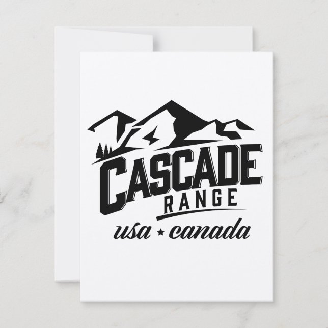 Cascade Range USA Kanada logotyp. (Framsida)