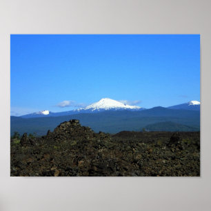 Cascades & Lava Sten, Oregon Poster