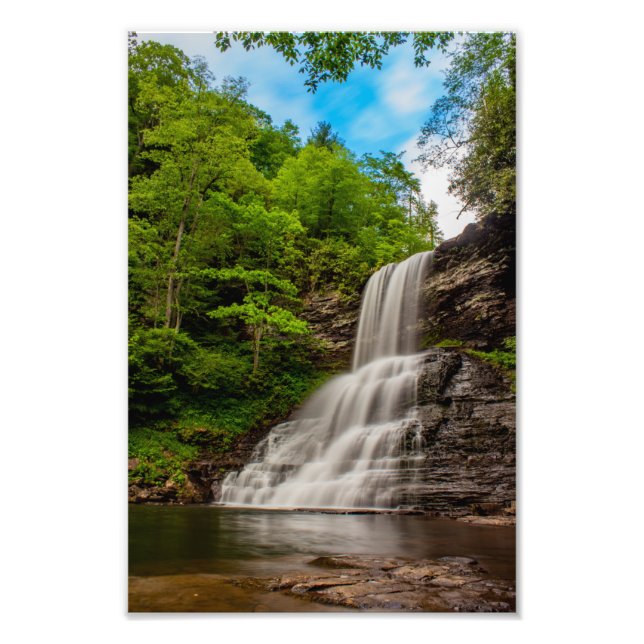 Cascades Waterfall i Virginia Fototryck (Framsidan)