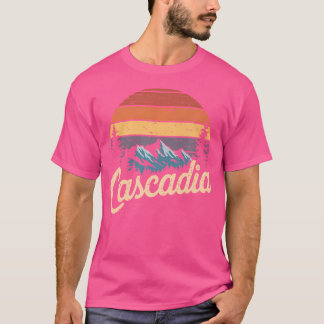 Cascadia Mountains Hiking Souvenir Washington Oreg T Shirt