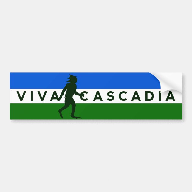 Cascadia Sasquatch bildekal (Framsidan)