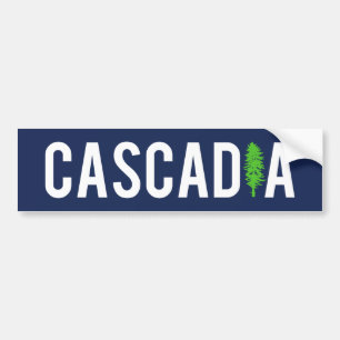Cascadia träd bildekal