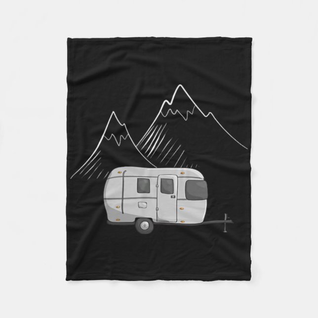 Cascadian Designs Dam Airstream Camping Trailer Fleecefilt (Framsidan)