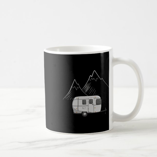 Cascadian Designs Dam Airstream Camping Trailern Kaffemugg (Höger)