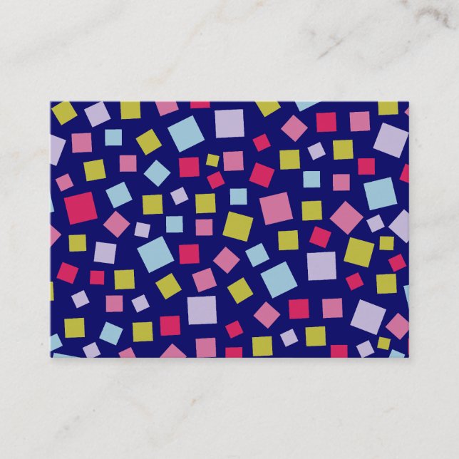 Cascading Färg II - Mörk blått Visitkort (Framsida)