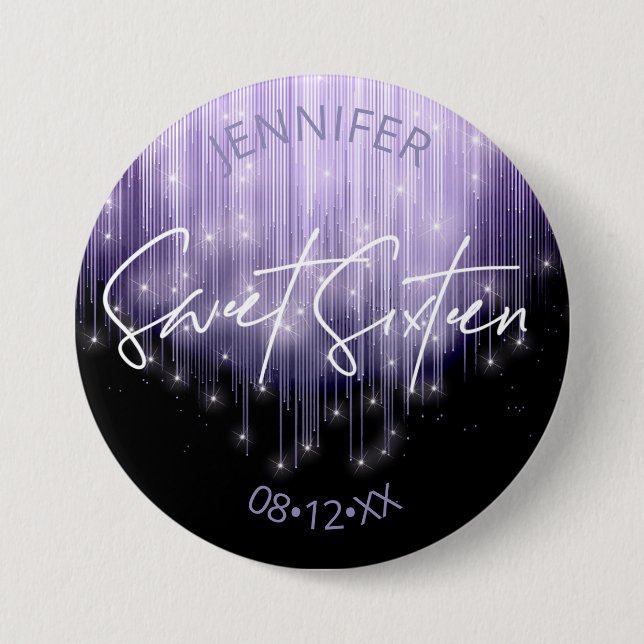 Cascading Lights Sweet 16 Violett ID790 Knapp (Framsida)