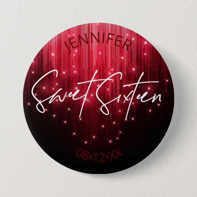 Cascading Ljus Sweet 16 Red ID790 Knapp (Framsida)