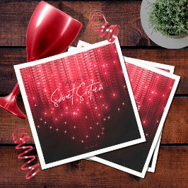 Cascading Ljus Sweet 16 Red ID790 Pappersservett