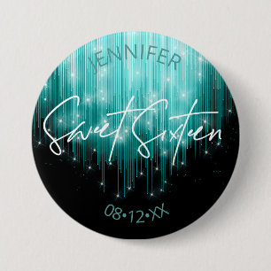 Cascading Ljus Sweet 16 Teal ID790 Knapp