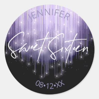 Cascading Ljus Sweet 16 Violet ID790 Runt Klistermärke