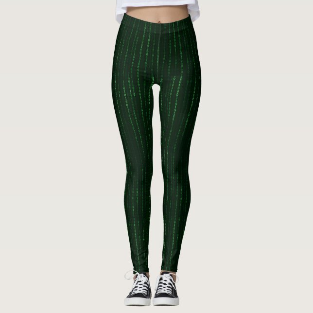 Cascading Matrix-kod Leggings (Framsida)