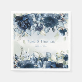 Cascading Ro Bröllop Cocktail Napkins Pappersservett