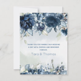 Cascading Ro Bröllop Tack Kort