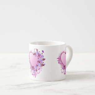 Cascading Ro Lavender Heart Espressomugg
