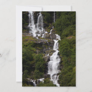 Cascading Volefossen vattenfall Tack Kort