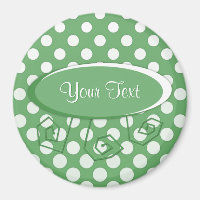 Cascading White circles on lime green