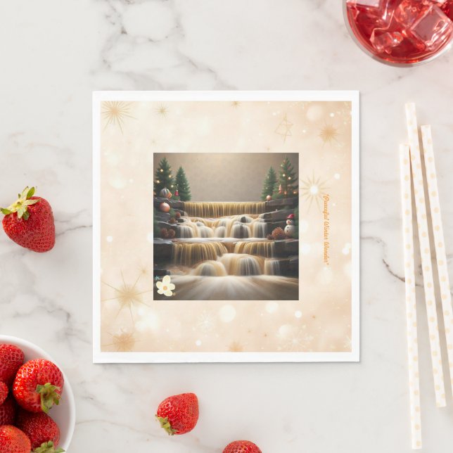 "Cascading Winter" Pappersservett (Insitu)