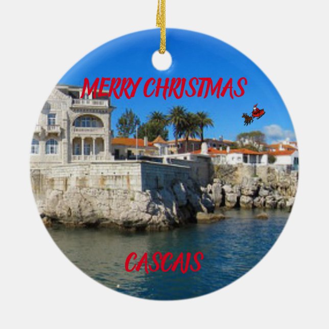 Cascais, Portugal Panoramic Ornament (Baksidan)