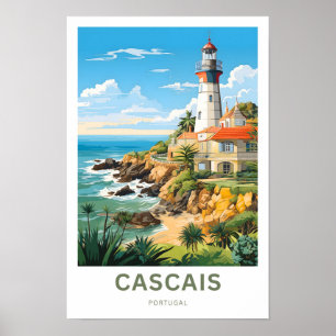 Cascais Portugal Travel Skriv ut Poster