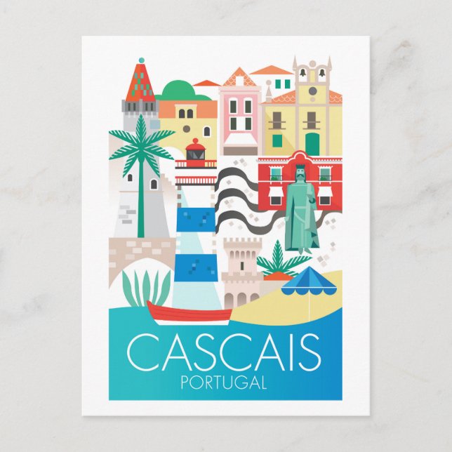Cascais, Portugals vykort (Framsida)