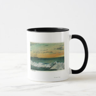 Casco Bay, MaineShip i Sunrise-bukten Mugg