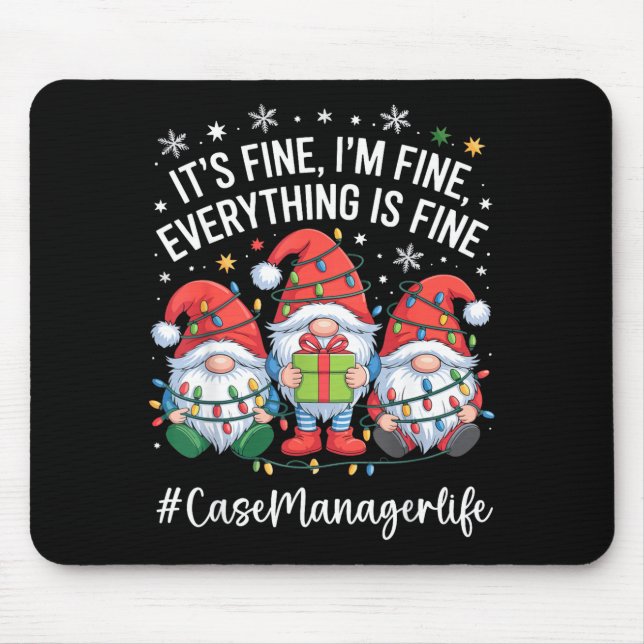 Case Manager Gnome Everything Is Fine Funny Christ Musmatta (Framsidan)